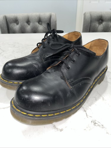 Dr. Martens 1925 5400 3 Eye Steel Toe 3 Hole Shoe Black Size