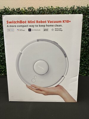 SwitchBot Mini Robot Vacuum K10+ with Self-Empty Base for 70-Day of Cleaning,...