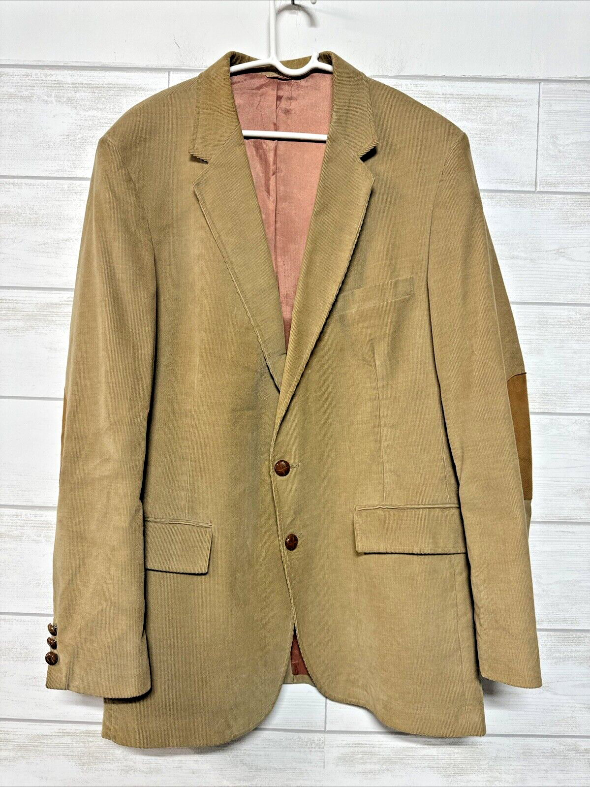 ジャケット・アウター 70s Sears corduroy tailored jacket patch Vintage 1970s Mens Tan Corduroy Sears Western Sport Coat