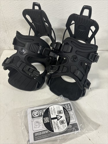 FLOW Haylo Black Snowboard Bindings Medium #AA2 | eBay
