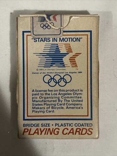 1984 Olympics Los Angeles Playing Cards Deck The US Playing Card Co. Officials