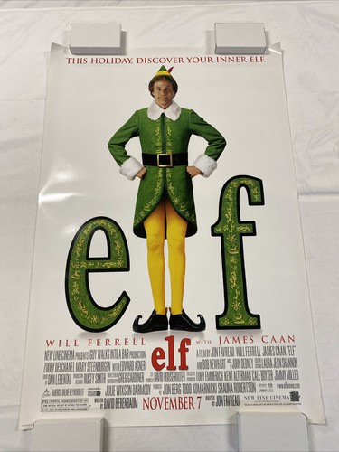 2003 ELF ORIGINAL ROLLED UNUSED THEATRICAL 27x40 ONE SHEET MOVIE POSTER MINTY