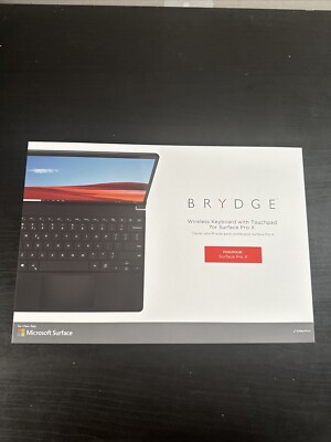 Brydge Wireless Keyboard With Touchpad BRY7032 For Surface Pro X (Black)