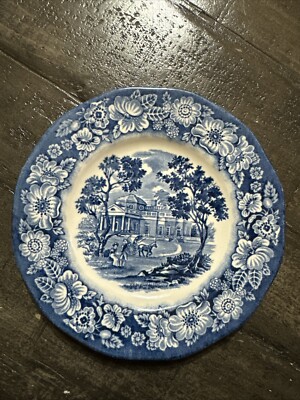 STAFFORDSHIRE LIBERTY BLUE MONTICELLO 5 3/4'' BREAD & BUTTER PLATES