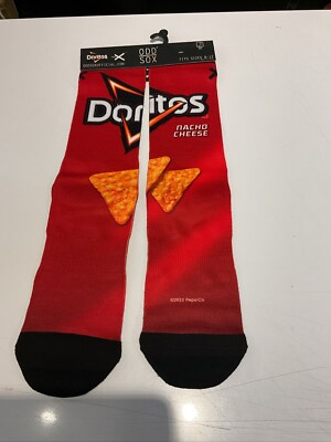 Odd Sox, Fun Crew Socks for Men, Nacho Snacks, Doritos, Cheetos, Funyun Prints