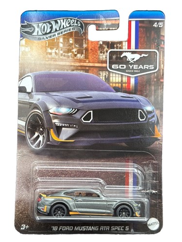 Hot Wheels Silver Series 4/5 '18 Ford Mustang RTR Spec 5 60