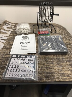 Ridley s Bingo Machine  Tear On Side Of Box Includes Rolling Machine & 75 Balls