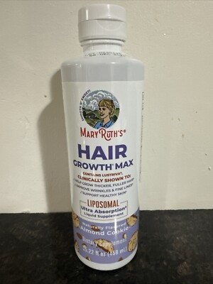 Mary Ruth Hair Growth Max Liposomal Ultra Absorption Almond Cookie 15.22 fl oz