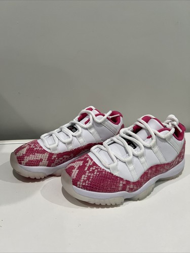 Pre-owned Jordan Nike Air  11 Retro Low Pink Snakeskin 2019 Ah7860-106 Women Size 6.5