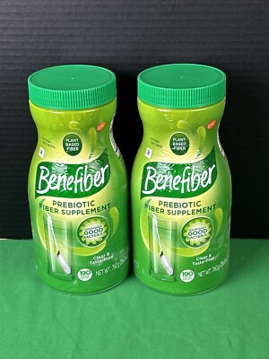 2 Benefiber Daily Prebiotic Fiber Supplement Powder Unflavored 28.9 Oz EXP 02/26