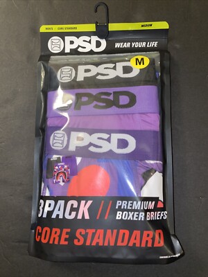 PSD Core Standard Premium Boxer Briefs Warface After Party 3 Pack Size Medium