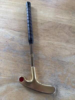 Vintage VIP 3 in 1 Telescopic Brass Golf Putter Compact Club Putting Game