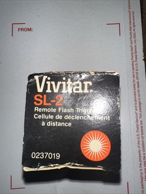 VIVITAR SL-2 REMOTE WIRELESS SLAVE FLASH TRIGGER  NEW WITH BOX Vintage 