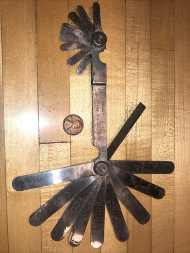 VTG Bonney Tools Tool Feeler GaugeUSA K-51 Spark Plug Gas Station Oil FREE S&H