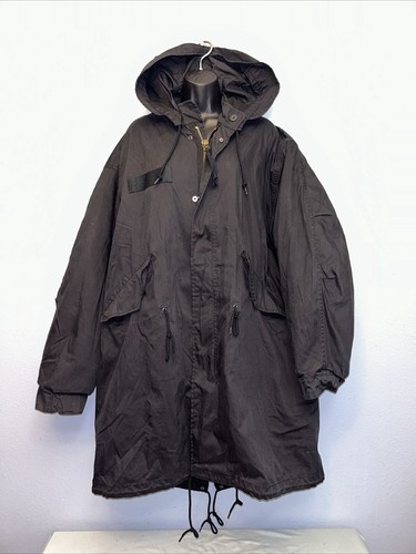 Supreme Futura Fishtail Parka Large Black Used As Is | eBay