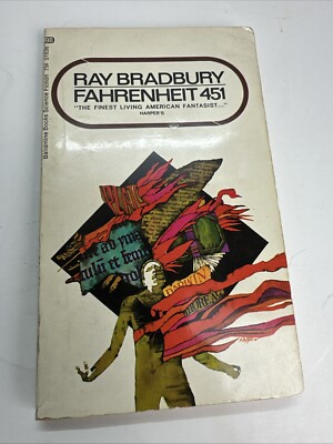 FAHRENHEIT 451 By Ray Bradbury (1968, Ballantine Paperback)