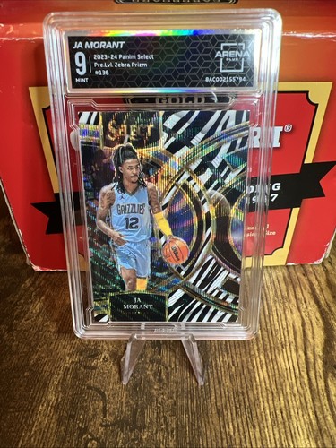 2023-24 Panini Select Ja Morant Zebra Prizm Case Hit SSP
