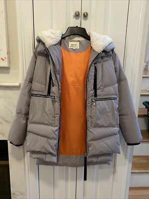 OROLAY PUFFER PARKA  Gray,  NWOT sz M