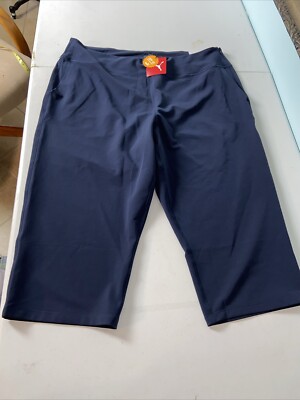 Puma Everyday Capri 2XL Navy Women s Deep Marine UPF 40 Slimming
