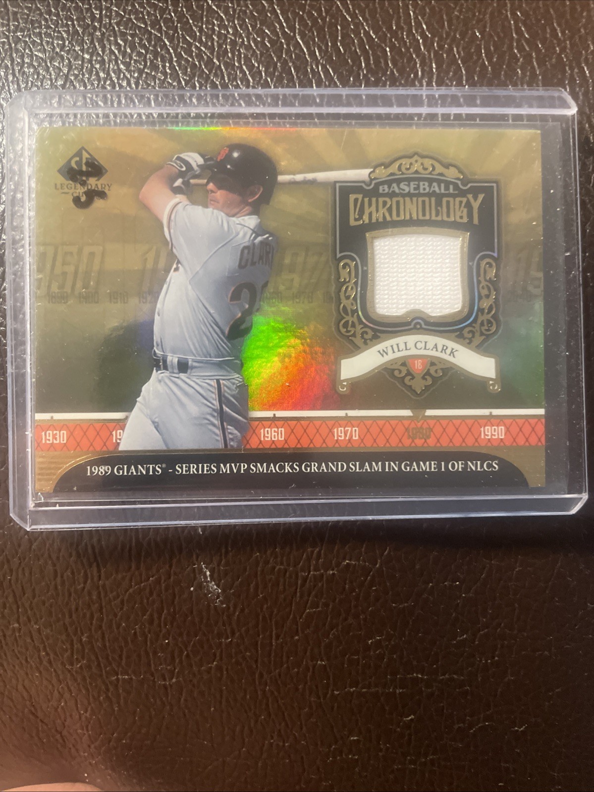 2006 SP Legendary Cuts - Baseball Chronology Will Clark #BC-WC Materials (MEM)