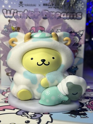 Tokidoki Hello Kitty Winter Dreams Pompompurin 3  Vinyl Figure New w/ Box