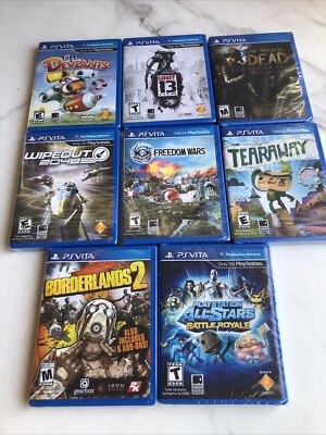 Lot Of 8 PS Vita Games Sony PlayStation All Stars Borderlands New Sealed