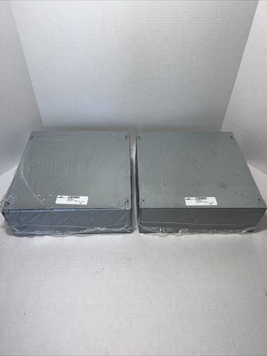 2) Cooper B-Line 12124 SC NK Junction Boxes 12” x 12” x 4” Screw Cover (2-PACK)