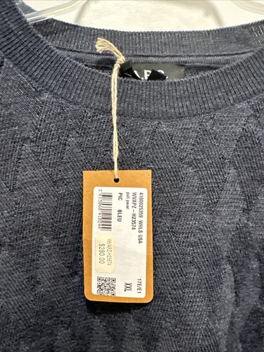 Pre-owned Apc Wool Sweater Blue Sz Xxl