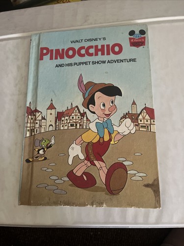 PInocchio ピノキオ　ヴィンテージブック Walt Disney Pinocchio #311 Vintage 1977 See/Hear/Read Story