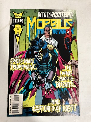 MORBIUS the LIVING VAMPIRE # 23 MARVEL COMIC Book July 1994 SPIDER MAN APPEARS !