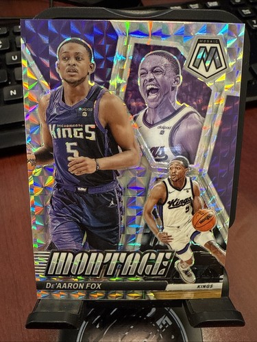 2023-24 Panini Mosaic Prizm Basketball De'Aaron Fox Montage