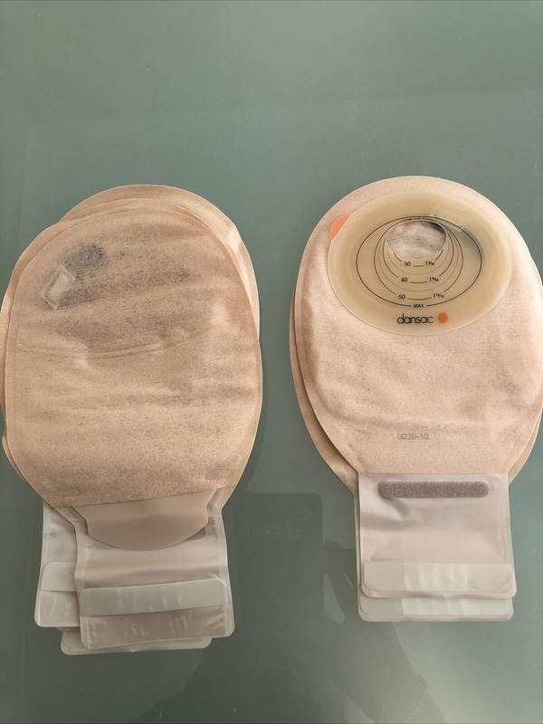 10 Dansac Novalife Drainable Ostomy Stoma Pouch 9230-10 Cut To 34side/Top24mm