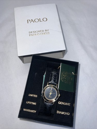 Vintage Paolo Gucci Diamond W302 038 Y121 Wrist Watch | eBay