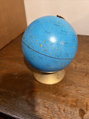 STAR GLOBE REPLOGLE CELESTIAL SKY CONSTELLATIONS WITH STAND VINTAGE