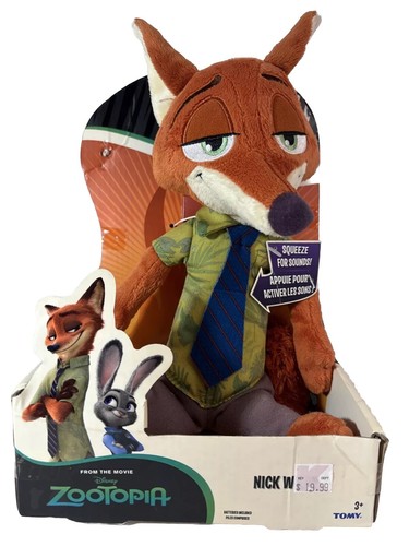 Takara Tomy - Nick Disney Zootopia Nick Wilde 7”-8” Fox Plush Toy Tomy Stuffed