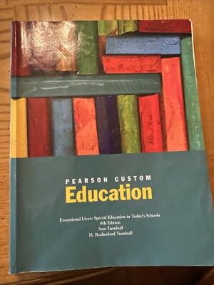 Pearson Custom Education Exceptional Lives 8th Ed Turnbull Paperback ACCEPTABLE