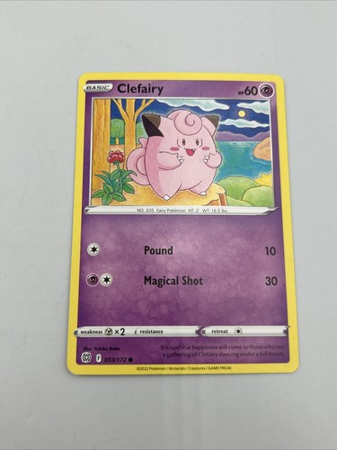 Pokémon TCG Clefairy Brilliant Stars 053/172 Regular Common | eBay