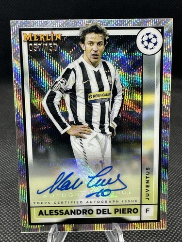 世界75枚！22-23 Topps Merlin DEL PIERO 直筆サイン 2022-23 Topps Merlin UCC - #AC-ADP Alessandro Del Piero