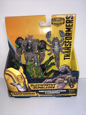 Rise Of The Beasts movie: Buzzworthy BB Scorponok w Sandspear 2pk NEW lot ROTB
