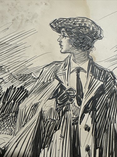 Antique Painting ILLUSTRATION JOSEPH KRAEMER LISTED FAMOUS PORTRAIT COVER ART