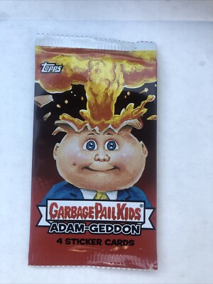 Garbage Pail Kids Adam Geddon Sealed Pack 4 Sticker Cards 2017 GPK Topps