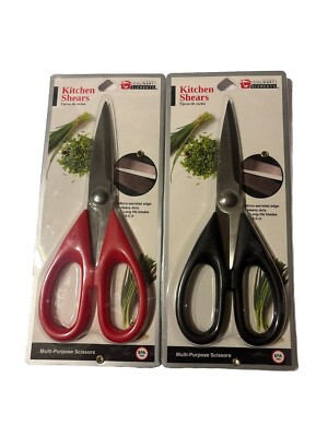 Culinary Elements Kitchen Shears 8.5'' Micro-Serrated Multi-Purpose Scissors-New