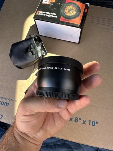 Battery Premium 58mm 2.2X ,0.43X Professional Telephoto Lens