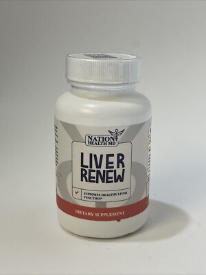 Nation Health - LIVER RENEW - Supports Healthy Liver Function, 30 Caps, Exp 4/25