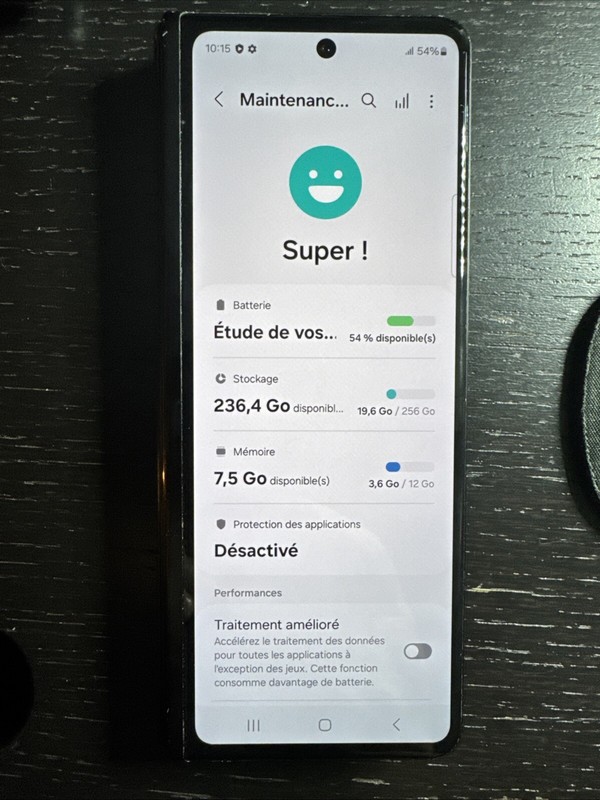 Samsung Galaxy Z Fold3 5g Sm-F926b/Ds - 256 Go - Phantom Black (DÃ©VerrouillÃ©)