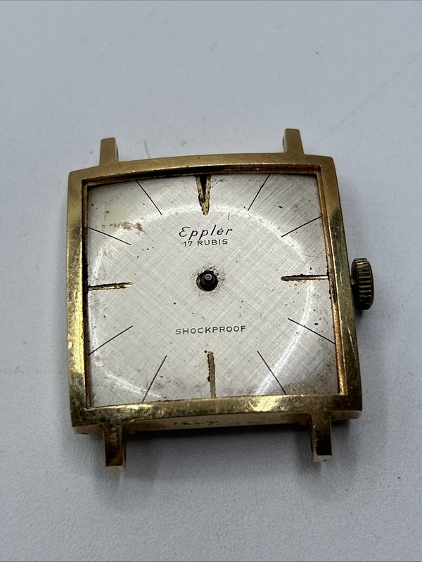 Armbanduhr  Eppler 17 Rubis Werk LÃ¤Uft Vintage FÃ¼R Bastler