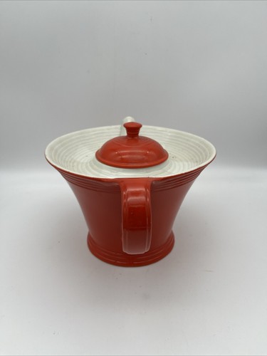 Hall China Co. Original Red Melody Teapot w/Lid 1933-1953 USA @@@@@@@@@@@@@@@@@@