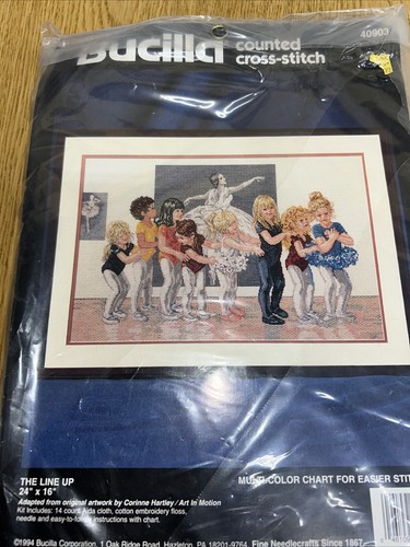Bucilla Counted Cross Stitch Kit #40903 The Line Up