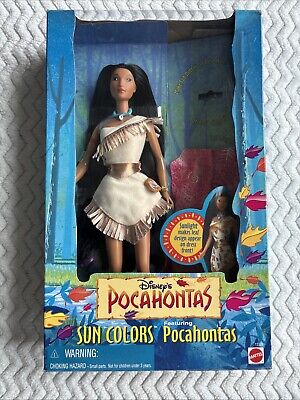 mattel disney 1995 pocahontas sun colors doll 1992 jasmine barbie dolls lot 204080760240