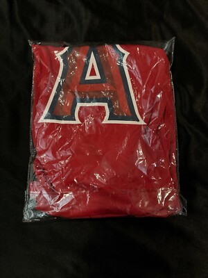 LOS ANGELES ANGELS SHORT SLEEVE HOODIE 8-30-24 SGA  SIZE XL